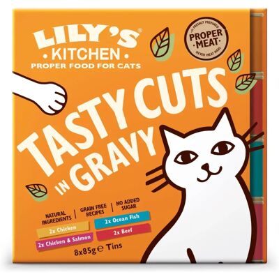 Lily's Kitchen Smakrika bitar i sås Flerpack Katt 8x85g Lily's Kitchen Smakrika bitar i sås Flerpack Katt 8x85g