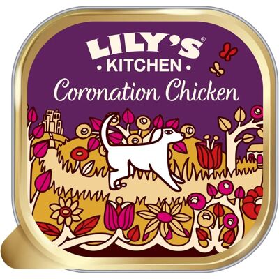 Lily's Kitchen Coronation Chicken for Dogs - 150g Pack of 10 Lily's Kitchen Coronation Chicken for Dogs - 150g Pack of 10