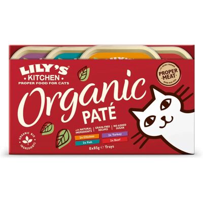 Nourriture pour Chat Adulte Biologique - Lily's Kitchen Pâté Nourriture pour Chat Adulte Biologique - Lily's Kitchen Pâté