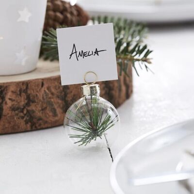 Ginger Ray Modèle Winterdorf Support de table en boule de verre - 4cm Ginger Ray Modèle Winterdorf Support de table en boule de verre - 4cm