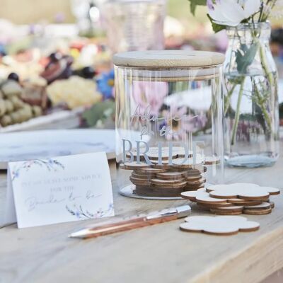 Ginger Ray Advice For The Bride Jar - Kniha hostů - Svatební památka Ginger Ray Advice For The Bride Jar - Kniha hostů - Svatební památka