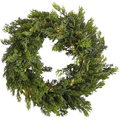 Ginger Ray Weihnachtskranz - Cedertræ mit LED Ginger Ray Weihnachtskranz - Cedertræ mit LED