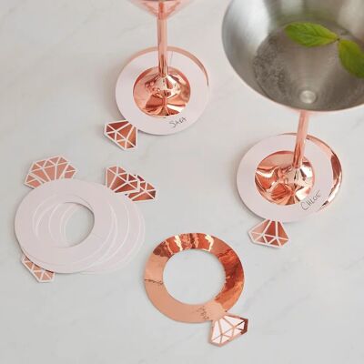 Ginger Ray - RingMarkers - Rose Gold - Drink Markers Ginger Ray - RingMarkers - Rose Gold - Drink Markers