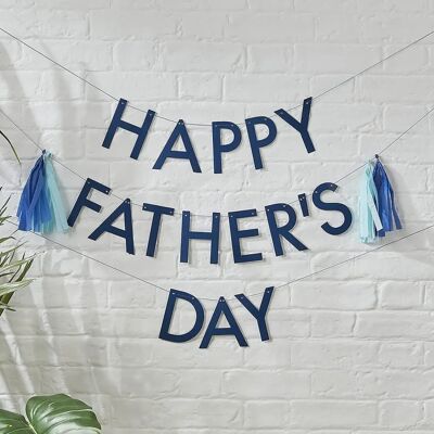 Ginger Ray Dad Father's Day Bunting - Blue Eco Friendly Sign Banner Ginger Ray Dad Father's Day Bunting - Blue Eco Friendly Sign Banner