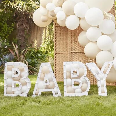 Ginger Ray Baby 'BABY' Balloon Sign - Party Decor Ginger Ray Baby 'BABY' Balloon Sign - Party Decor