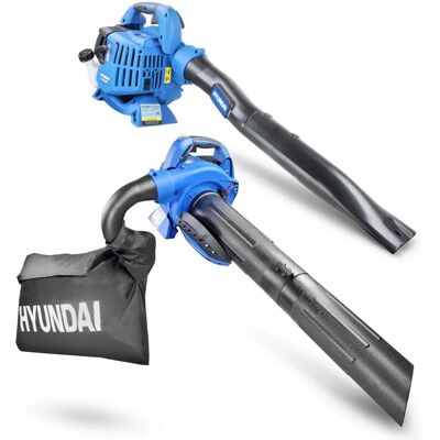 Hyundai HYBV2600X 26cc 2-Stroke 3-in-1 Petrol Leaf Blower - Garden Vac & Shredder Hyundai HYBV2600X 26cc 2-Stroke 3-in-1 Petrol Leaf Blower - Garden Vac & Shredder