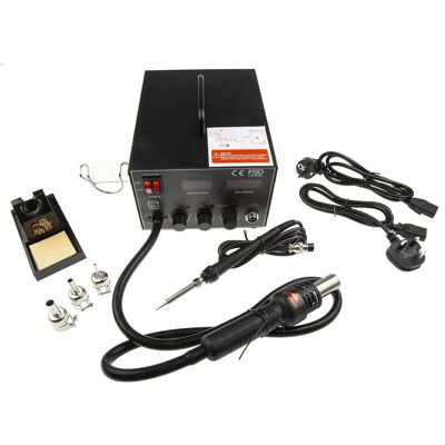 RS PRO Stazione ad aria calda - 2 uscite, 700W, 480°C RS PRO Stazione ad aria calda - 2 uscite, 700W, 480°C