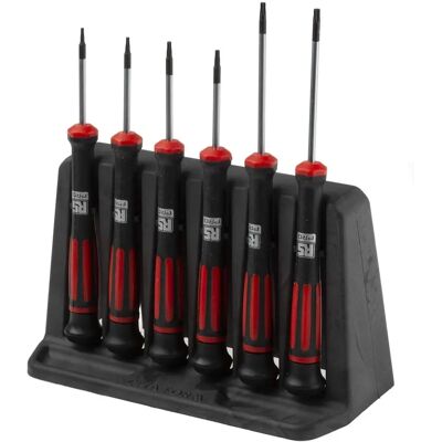 RS PRO Schraubendreher-Set - Präzision, Chrom-Molybdän, Torsion, 6 Stück RS PRO Schraubendreher-Set - Präzision, Chrom-Molybdän, Torsion, 6 Stück