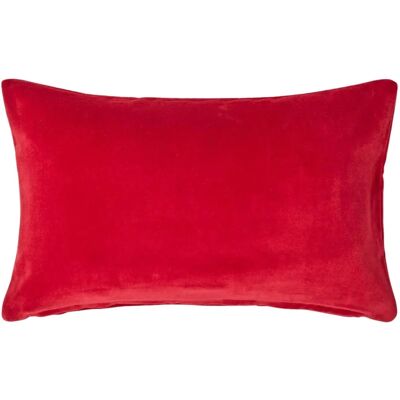 Homescapes Rote Samtbezug 30x50cm - Kissenbezug Homescapes Rote Samtbezug 30x50cm - Kissenbezug