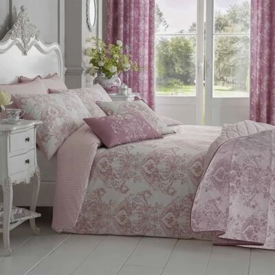 Homescapes Parure de duvet toile française rose - Simple - Publicité Homescapes Parure de duvet toile française rose - Simple - Publicité