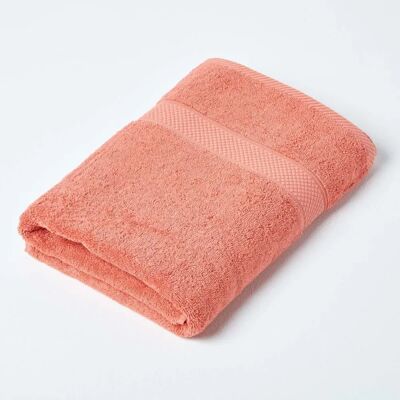 Homescapes Burnt Orange Turkish Cotton Bath Towel - Bath Towel Homescapes Burnt Orange Turkish Cotton Bath Towel - Bath Towel
