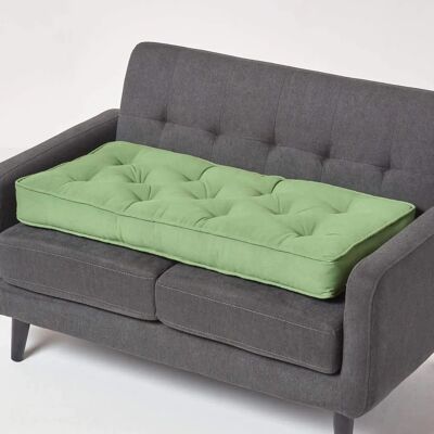 Homescapes Green 2 Seater Booster Cushion Supportive & Firm Sofa Seat Pad - Booster Cushion Homescapes Green 2 Seater Booster Cushion Supportive & Firm Sofa Seat Pad - Booster Cushion