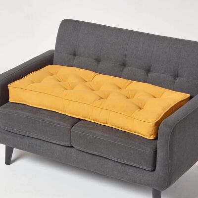 Homescapes Senf 2-Sitzer Booster-Kissen - Unterstützend & Festes Sofa Sitzkissen Homescapes Senf 2-Sitzer Booster-Kissen - Unterstützend & Festes Sofa Sitzkissen