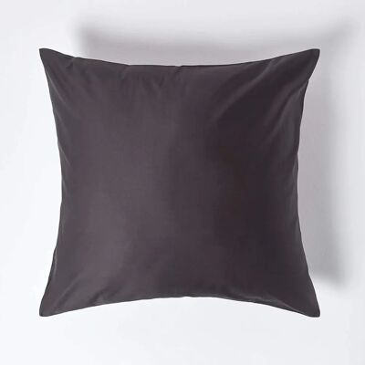 Homescapes Dark Grey Egyptian Cotton Pillowcase - 1000 TC Square 60x60 cm Homescapes Dark Grey Egyptian Cotton Pillowcase - 1000 TC Square 60x60 cm