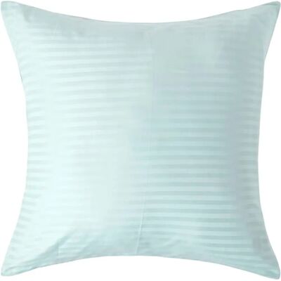 Homescapes Ägyptische Baumwolle Satin Streifen Kissenbezug - 60x60cm Blau Homescapes Ägyptische Baumwolle Satin Streifen Kissenbezug - 60x60cm Blau