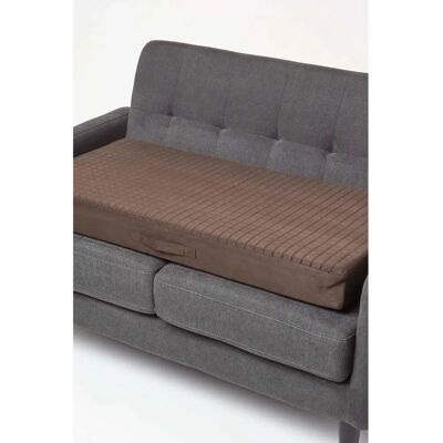 Homescapes Brown Orthopaedic Foam 2-Seater Cushion Cover - Cushion Cover Homescapes Brown Orthopaedic Foam 2-Seater Cushion Cover - Cushion Cover