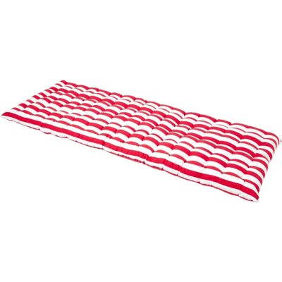 Homescapes Red Stripe Bench Cushion - 3 Seater - Outdoor & Indoor Homescapes Red Stripe Bench Cushion - 3 Seater - Outdoor & Indoor