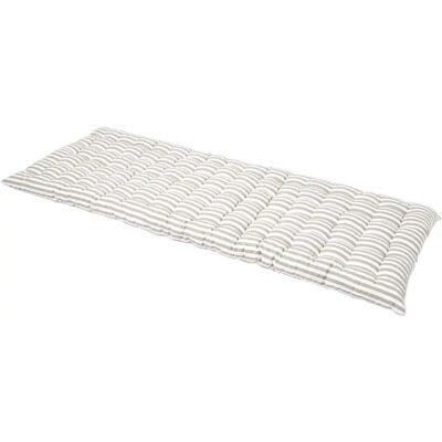 Homescapes Grey Stripe Bench Cushion - 3 Seater Homescapes Grey Stripe Bench Cushion - 3 Seater