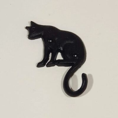 Homescapes Gusseisen Gartenhaken Schwarze Katze Dekoration - Kleiderhaken Homescapes Gusseisen Gartenhaken Schwarze Katze Dekoration - Kleiderhaken