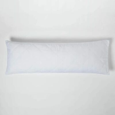 Homescapes Protège-coussin de corps blanc matelassé - 50 x 140 cm - Publicité Homescapes Protège-coussin de corps blanc matelassé - 50 x 140 cm - Publicité