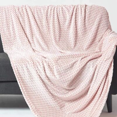 Homescapes Pastell Pink Faux Fur Samtdecke - Decke Homescapes Pastell Pink Faux Fur Samtdecke - Decke