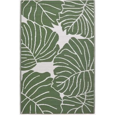 Tapis d'extérieur Botanique Blanc et Vert Homescapes Ada - Outdoor Rug - Publicité Tapis d'extérieur Botanique Blanc et Vert Homescapes Ada - Outdoor Rug - Publicité