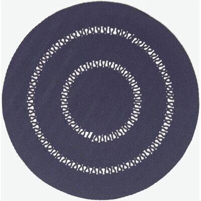 Homescapes Navy Round Rug - Rug Homescapes Navy Round Rug - Rug