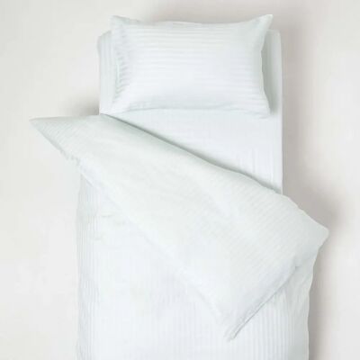 Homescapes Cotton Stripe Cot Bed Duvet Cover Set - Cot Bed Homescapes Cotton Stripe Cot Bed Duvet Cover Set - Cot Bed