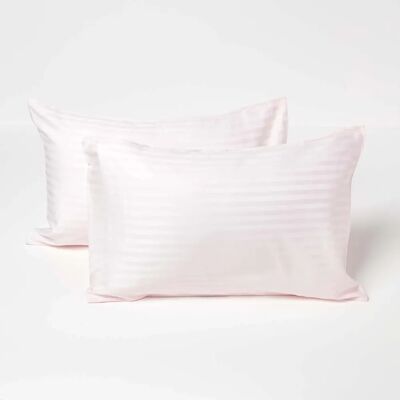 Homescapes Pink Cotton Kids Pillowcases - Kids Pillowcases Homescapes Pink Cotton Kids Pillowcases - Kids Pillowcases