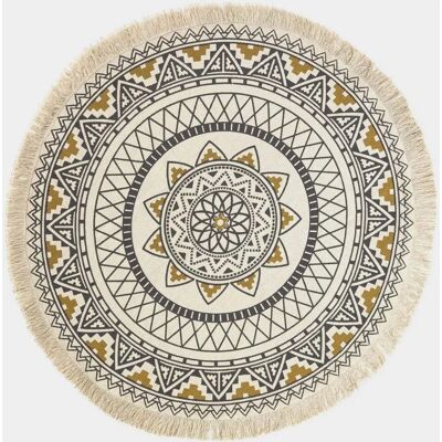 Homescapes Schwarzer & Goldener Mandala Teppich - Teppich Homescapes Schwarzer & Goldener Mandala Teppich - Teppich