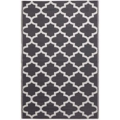 Tapis d'extérieur géométrique Nola de Homescapes - Noir et blanc 180x270cm - Publicité Tapis d'extérieur géométrique Nola de Homescapes - Noir et blanc 180x270cm - Publicité