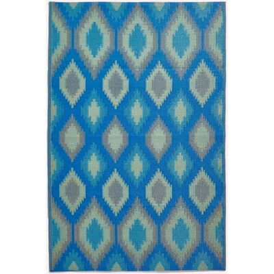 Tapis d'extérieur Homescapes Amber Ikat Vert et Bleu - Tapis d'extérieur - Publicité Tapis d'extérieur Homescapes Amber Ikat Vert et Bleu - Tapis d'extérieur - Publicité