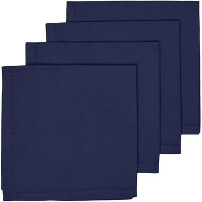 Homescapes Navy Cotton Fabric - Napkin Set Homescapes Navy Cotton Fabric - Napkin Set