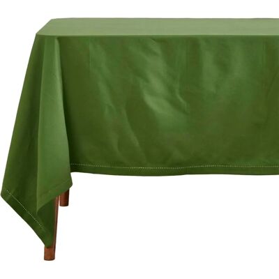Homescapes Model 178 x 300 cm Olive Cotton Tablecloth - Tablecloth Homescapes Model 178 x 300 cm Olive Cotton Tablecloth - Tablecloth