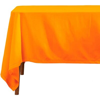 Nappe en coton orange Homescapes - 178x300cm Unisex - Publicité Nappe en coton orange Homescapes - 178x300cm Unisex - Publicité