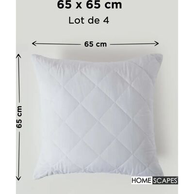 Homescapes Cotton Rich Quilted Pillow Protectors - Pillow Type Homescapes Cotton Rich Quilted Pillow Protectors - Pillow Type