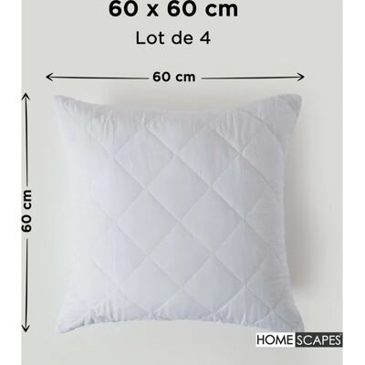 Homescapes Cotton Rich Quilt Pillow Protector - Pillow Protector Homescapes Cotton Rich Quilt Pillow Protector - Pillow Protector