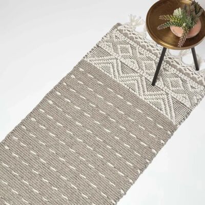 Homescapes Beige & Nature Tapis Kilim en Laine - Tapis - Publicité Homescapes Beige & Nature Tapis Kilim en Laine - Tapis - Publicité