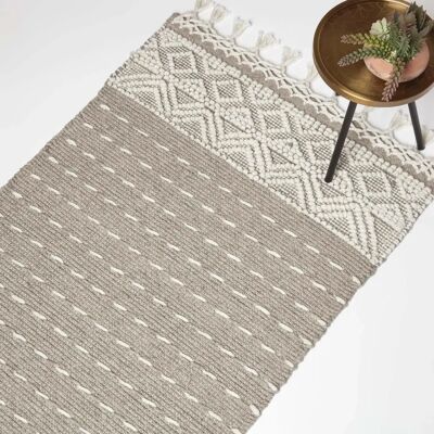 Homescapes Kilim en Laine Beige et Naturel - Tapis - Publicité Homescapes Kilim en Laine Beige et Naturel - Tapis - Publicité