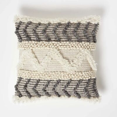 Homescapes Lindi Coussin Kilim Tissé à la Main Crème avec Insert - Publicité Homescapes Lindi Coussin Kilim Tissé à la Main Crème avec Insert - Publicité
