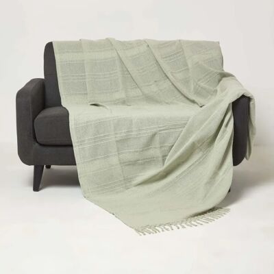 Homescapes Kashi Cotton Throw with Tassels - Throw Homescapes Kashi Cotton Throw with Tassels - Throw