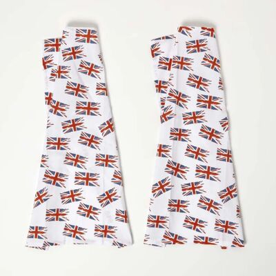 Homescapes Union Jack Multi Color Tea Towels Set of Two - Tea Towels Homescapes Union Jack Multi Color Tea Towels Set of Two - Tea Towels