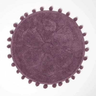 Tapis de bain floral rose HOMESCAPES - Tapis de bain - Publicité Tapis de bain floral rose HOMESCAPES - Tapis de bain - Publicité