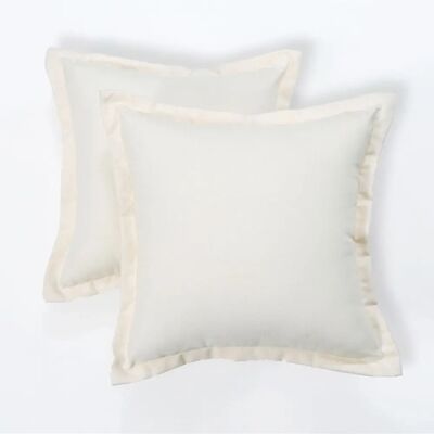 HOMESCAPES Natural Plain Outdoor Cushion - Outdoor Cushion HOMESCAPES Natural Plain Outdoor Cushion - Outdoor Cushion