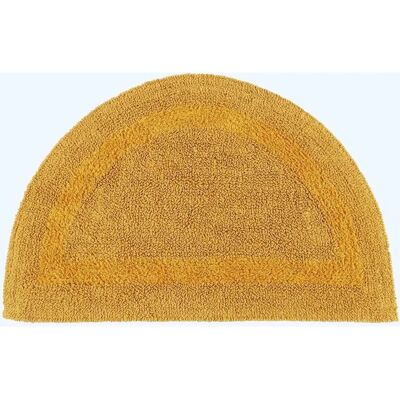 Homescapes Senfgelbe Badmatte - Halbrund - Badematte Homescapes Senfgelbe Badmatte - Halbrund - Badematte