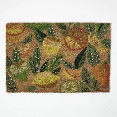 Homescapes - Citrus Coir Doormat - 40 x 60 cm - Non-Slip Backing - Doormat Homescapes - Citrus Coir Doormat - 40 x 60 cm - Non-Slip Backing - Doormat