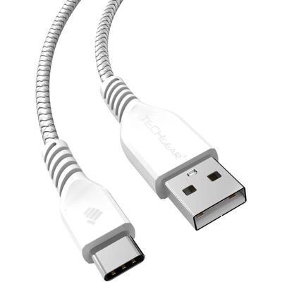 TECHGEAR - STRONG - 2m trançado - USB-C - Cabo TECHGEAR - STRONG - 2m trançado - USB-C - Cabo