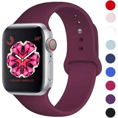 TECHGEAR - Apple Watch 40/38mm - Purple - M/L - Watch band TECHGEAR - Apple Watch 40/38mm - Purple - M/L - Watch band