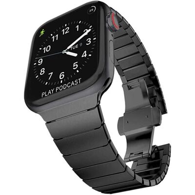 TECHGEAR - Apple Watch Band - Black - Watch Band TECHGEAR - Apple Watch Band - Black - Watch Band