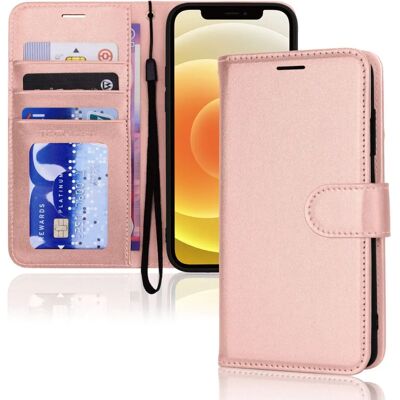 TECHGEAR iPhone 12 / 12 Pro Carteira de couro - Phone case TECHGEAR iPhone 12 / 12 Pro Carteira de couro - Phone case